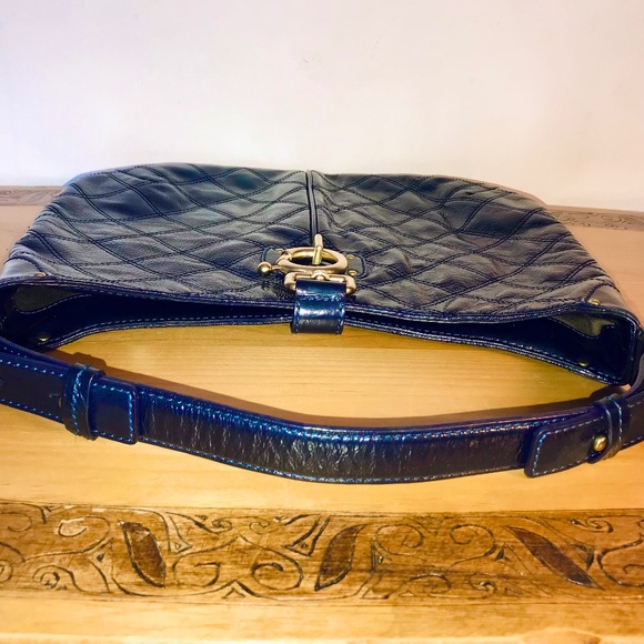 J. Crew quilted leather hobo in Navy Blue - Picture 6 of 10